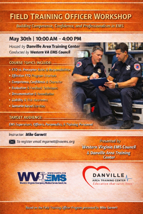 DATC WVEMS FTO Workshop 1